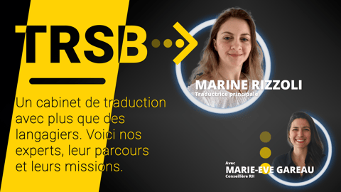 Entrevue avec Marine Rizzoli, traductrice principale
